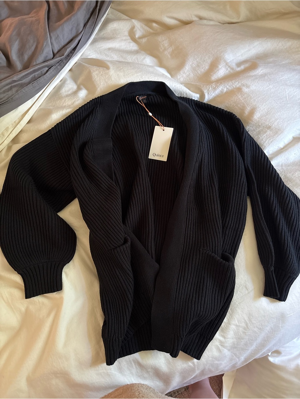 NWT Quince Organic Cotton Oversized Cardigan (Small)
